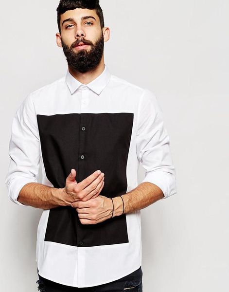 xs-6xl 2021 men's clothing stylist catwalk classic black white collocation leisure fashion plus size shirt singer costumes casual shir, White;black
xs-6xl 2021 men's clothing stylist catwalk classic black white collocation leisure fashion plus size shirt singer costumes casual shir, White;black