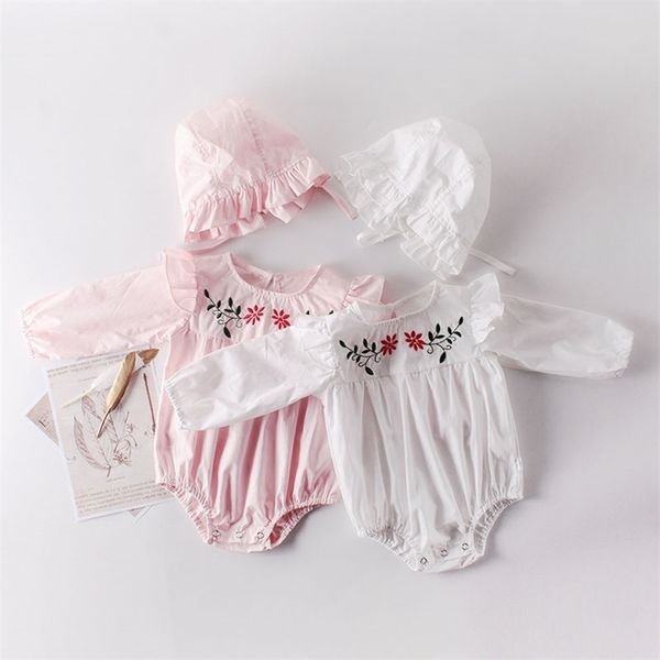 spring autumn infant baby girls rompers clothes bodysuit embroider long sleeve and cap 210521, Blue
spring autumn infant baby girls rompers clothes bodysuit embroider long sleeve and cap 210521, Blue