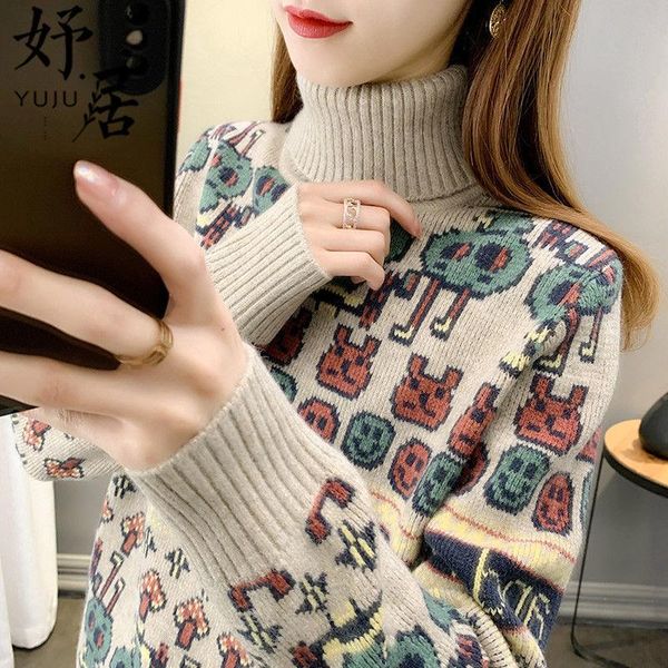 women's sweaters ladies turtleneck sweater autumn 2021 loose outer wear base shirt color top, White;black
women's sweaters ladies turtleneck sweater autumn 2021 loose outer wear base shirt color top, White;black