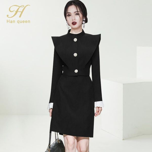 two piece dress h han queen 2021 autumn women ol work wear 2 pieces set black jacket crop & sheath pencil skirt korean casual sets, White
two piece dress h han queen 2021 autumn women ol work wear 2 pieces set black jacket crop & sheath pencil skirt korean casual sets, White