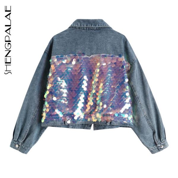 women's suits & blazers shengpalae 2021 hip hop fashion jeans jacket cotton casual streetwear short style denim spring vadim women za24, White;black
women's suits & blazers shengpalae 2021 hip hop fashion jeans jacket cotton casual streetwear short style denim spring vadim women za24, White;black