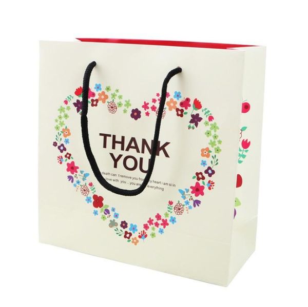 gift wrap 10 pcs/lot 20x20cm "thank you"gift bag with handle square paper large capacity storage portable
gift wrap 10 pcs/lot 20x20cm "thank you"gift bag with handle square paper large capacity storage portable