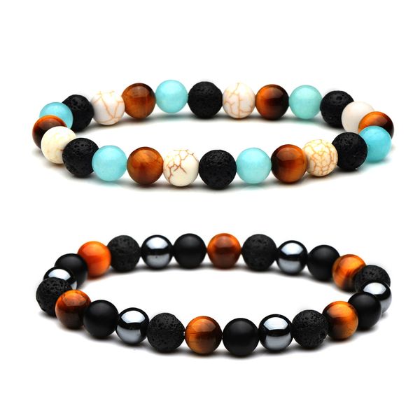 mixed stone beaded bracelets 8mm matte tiger eye howlite volcanic stone black buddhist natural beads strands bracelet couple
mixed stone beaded bracelets 8mm matte tiger eye howlite volcanic stone black buddhist natural beads strands bracelet couple