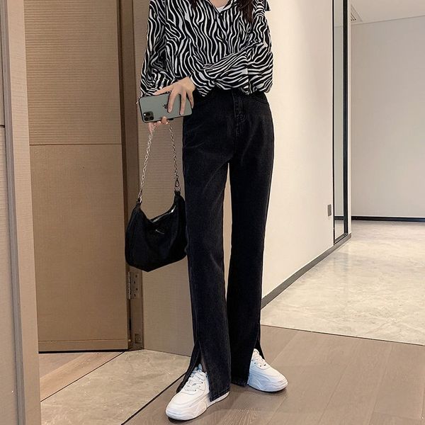 spring enlargement jew-cleft jeans waist total length female streetwear fashion size pants, Blue
spring enlargement jew-cleft jeans waist total length female streetwear fashion size pants, Blue