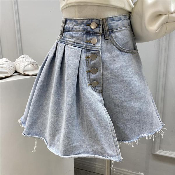 women's jeans burr shorts 2021 summer cool pleated design slim high waist ruffled short pantskirt fashion denim skirts, Blue
women's jeans burr shorts 2021 summer cool pleated design slim high waist ruffled short pantskirt fashion denim skirts, Blue