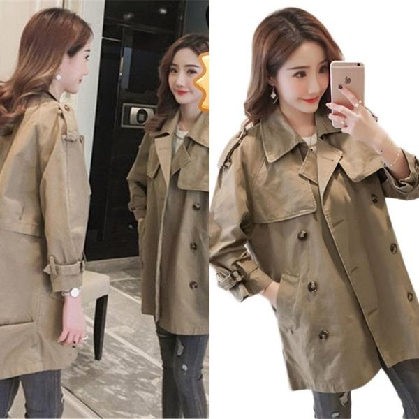 women's trench coats spring women double breasted slim fit long windbreaker female coat feminino mujer outwear m195, Tan;black
women's trench coats spring women double breasted slim fit long windbreaker female coat feminino mujer outwear m195, Tan;black