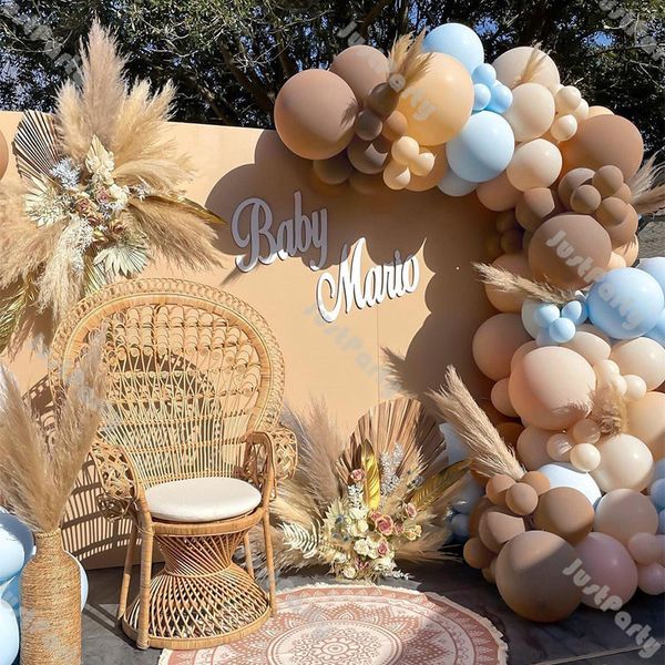 110pcs doubled blush nude balloon garland gender reveal decorations cream peach coffee blue balloon arch party baby shower decor
110pcs doubled blush nude balloon garland gender reveal decorations cream peach coffee blue balloon arch party baby shower decor