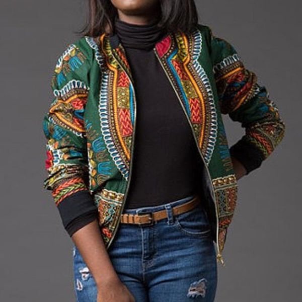 women's jackets african print women four season long sleeve chiffon cardigan short casual durable jacket m0828, Black;brown
women's jackets african print women four season long sleeve chiffon cardigan short casual durable jacket m0828, Black;brown