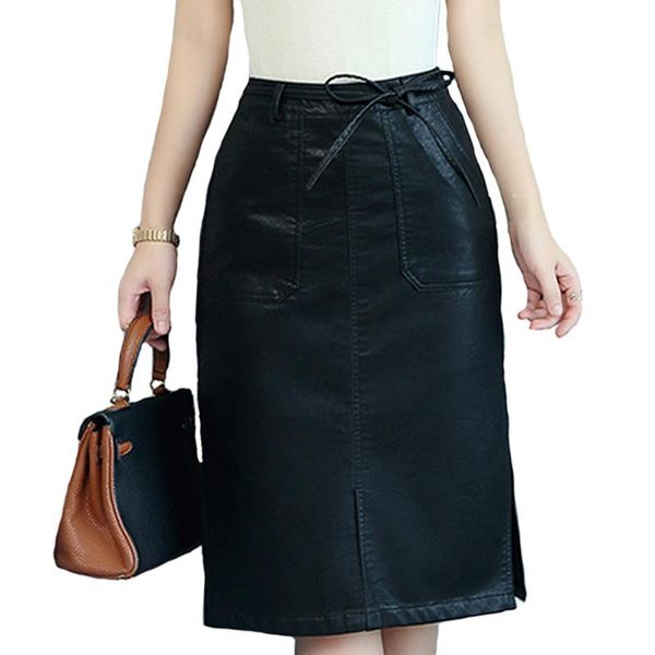 skirts women elegant solid black faux sheepskin high waist bodycon package hip soft pu leather skirt female split
skirts women elegant solid black faux sheepskin high waist bodycon package hip soft pu leather skirt female split