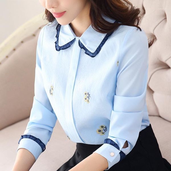 women's blouses & shirts fashion women 2021 turn down collar office blouse chiffon shirt long sleeve blusas a965, White
women's blouses & shirts fashion women 2021 turn down collar office blouse chiffon shirt long sleeve blusas a965, White