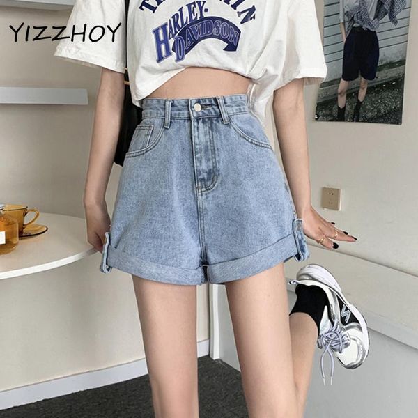 women's shorts yizzhoy summer casual female high waist loose retro blue denim women streetwear wide leg vintage ladies jeans, White;black
women's shorts yizzhoy summer casual female high waist loose retro blue denim women streetwear wide leg vintage ladies jeans, White;black