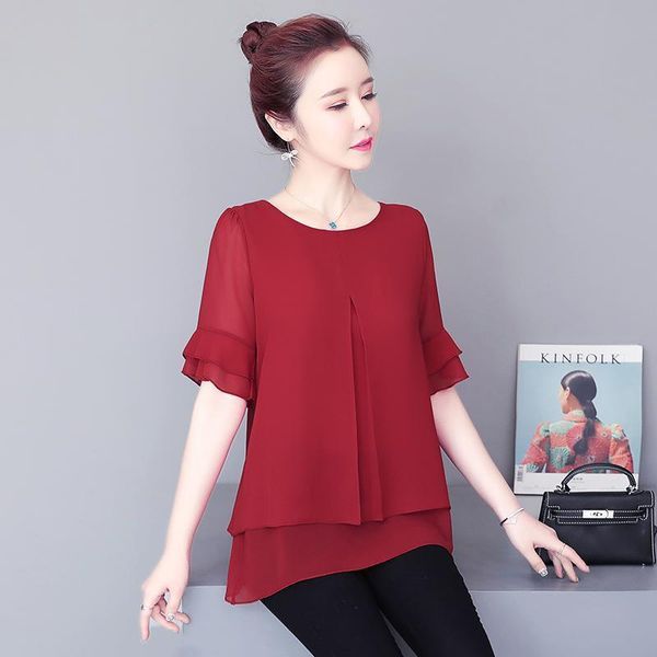 women's blouses & shirts fashion women spring summer style chiffon shirt lady casual short sleeve v-neck solid loose, White
women's blouses & shirts fashion women spring summer style chiffon shirt lady casual short sleeve v-neck solid loose, White