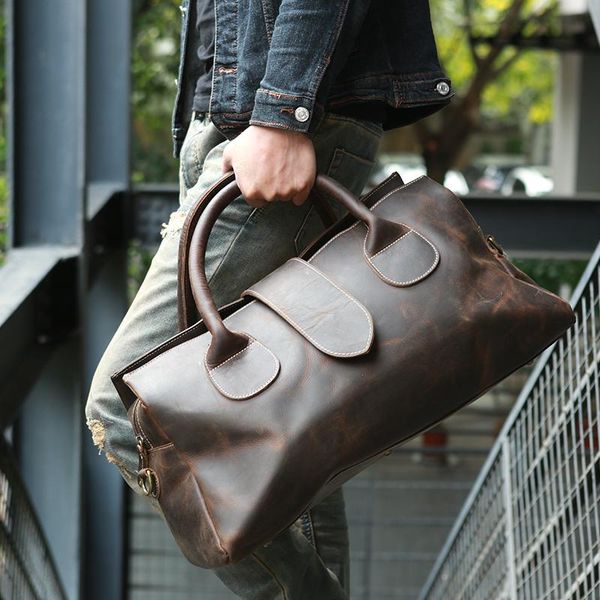 duffel bags vintage crazy horse genuine leather duffle bag travel natural cowhide large weekender
duffel bags vintage crazy horse genuine leather duffle bag travel natural cowhide large weekender