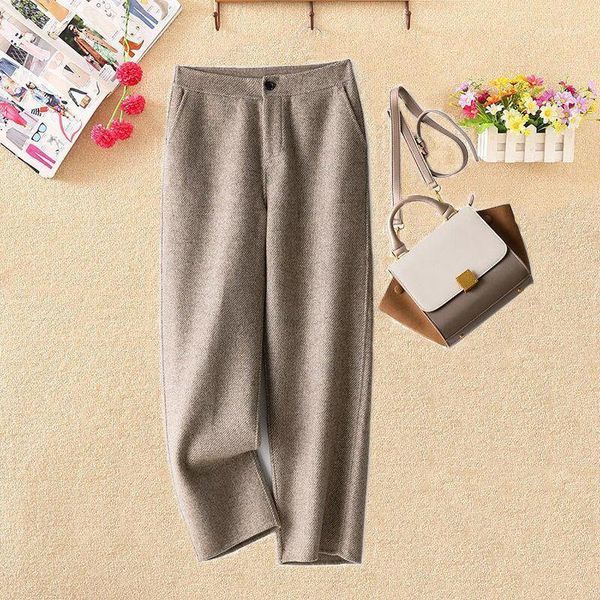 women 2021 autumn winter loose woolen pants female high waist straight ladies casual solid color warm trousers w457 women's & capris, Black;white
women 2021 autumn winter loose woolen pants female high waist straight ladies casual solid color warm trousers w457 women's & capris, Black;white