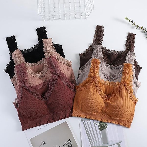 camisoles & tanks autumn winter beauty back wrapped chest lace strap vest girls tank sports underwear wire bralette crop, Black;white
camisoles & tanks autumn winter beauty back wrapped chest lace strap vest girls tank sports underwear wire bralette crop, Black;white