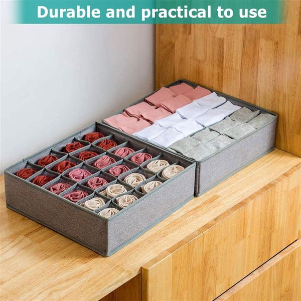 2pcs 24 Grids Foldable Underwear Drawer Organizers Dividers Closet Dresser Storage Case For Socks Bras Scarves Ties Drawers
2pcs 24 Grids Foldable Underwear Drawer Organizers Dividers Closet Dresser Storage Case For Socks Bras Scarves Ties Drawers