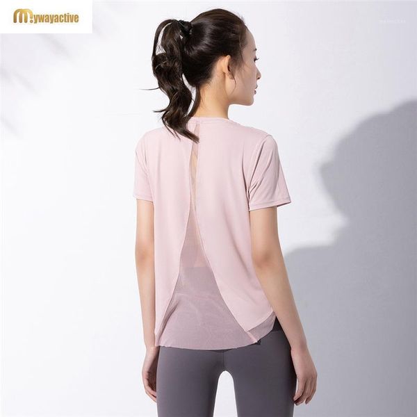 yoga outfit spring and summer mesh splicing sports jacket women loose breathable fitness t-shirt skin short sleeves
yoga outfit spring and summer mesh splicing sports jacket women loose breathable fitness t-shirt skin short sleeves