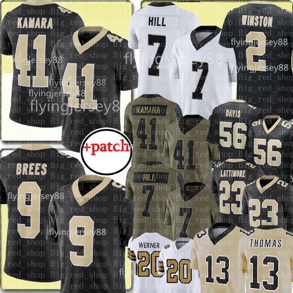 41 alvin kamara 9 drew brees jersey 7 taysom hill 2 jameis winston 56 demario davis football jerseys marshon lattimore marquez callaway mich, Black;red
41 alvin kamara 9 drew brees jersey 7 taysom hill 2 jameis winston 56 demario davis football jerseys marshon lattimore marquez callaway mich, Black;red