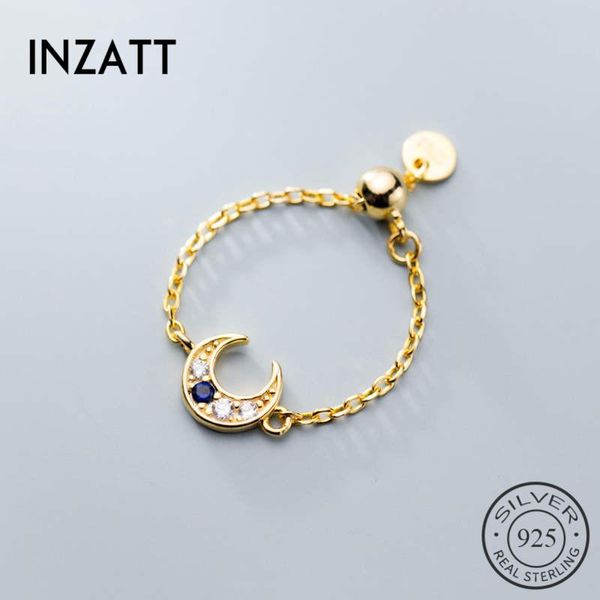cluster rings inzareal 925% sterling silver minimalist zircon moon chain ring for women party classic fine jewelry geometric accessories, Golden;silver
cluster rings inzareal 925% sterling silver minimalist zircon moon chain ring for women party classic fine jewelry geometric accessories, Golden;silver