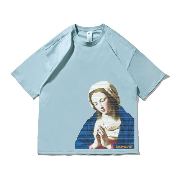 zues fashion brand virgin mary print short sleeve men's t-shirt street hip hop cotton loose size clothes, White;black
zues fashion brand virgin mary print short sleeve men's t-shirt street hip hop cotton loose size clothes, White;black