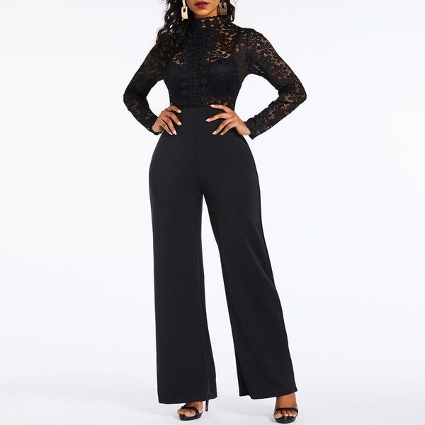 women's jumpsuits & rompers women office lady black elegant lace slim straight high waist solid hollow mesh party female fashion, Black;white
women's jumpsuits & rompers women office lady black elegant lace slim straight high waist solid hollow mesh party female fashion, Black;white