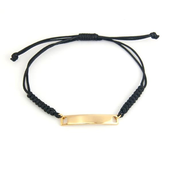 charm bracelets women men rope cord adjustable bracelet bended id blank mirror bar connector stainless steel pendant black red color, Golden;silver
charm bracelets women men rope cord adjustable bracelet bended id blank mirror bar connector stainless steel pendant black red color, Golden;silver