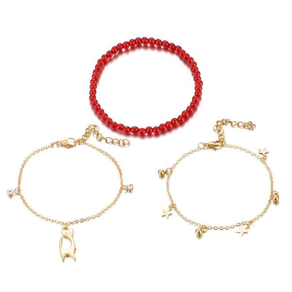 anklets women 2021 style multilayer five-pointed star foot ornaments animal modeling cat accessories handmade beaded bracelet anklet, Red;blue
anklets women 2021 style multilayer five-pointed star foot ornaments animal modeling cat accessories handmade beaded bracelet anklet, Red;blue