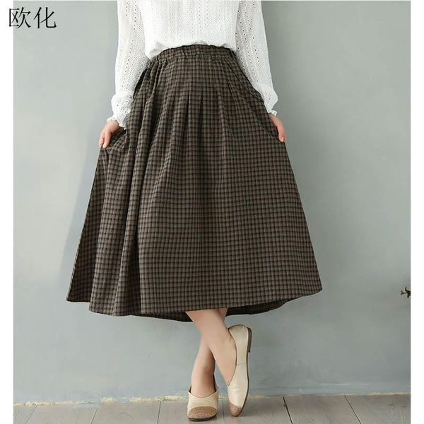 women's pants & capris vintage high waist wide leg 2021 spring autumn oversize plaid cotton linen midi trousers retro elasticated skirt, Black;white
women's pants & capris vintage high waist wide leg 2021 spring autumn oversize plaid cotton linen midi trousers retro elasticated skirt, Black;white