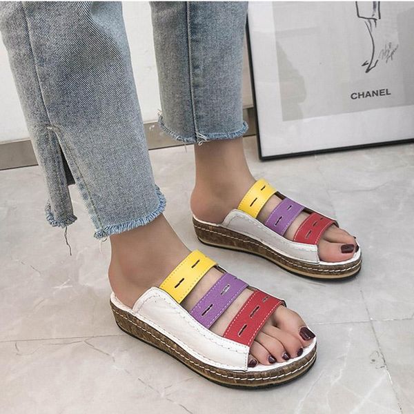 slippers women leather flip flops summer outdoor ladies casual platform wedge slides beach woman shoes, Black
slippers women leather flip flops summer outdoor ladies casual platform wedge slides beach woman shoes, Black
