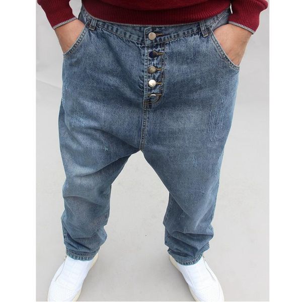 men's jeans streetwear hip hop men loose fashion plus size low crotch light washed mid waist casual mens, Blue
men's jeans streetwear hip hop men loose fashion plus size low crotch light washed mid waist casual mens, Blue
