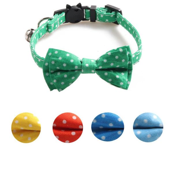 cat collars & leads polka dot printing collar blue bowknot with bells adjustable safety buckle personalized pet supplies
cat collars & leads polka dot printing collar blue bowknot with bells adjustable safety buckle personalized pet supplies