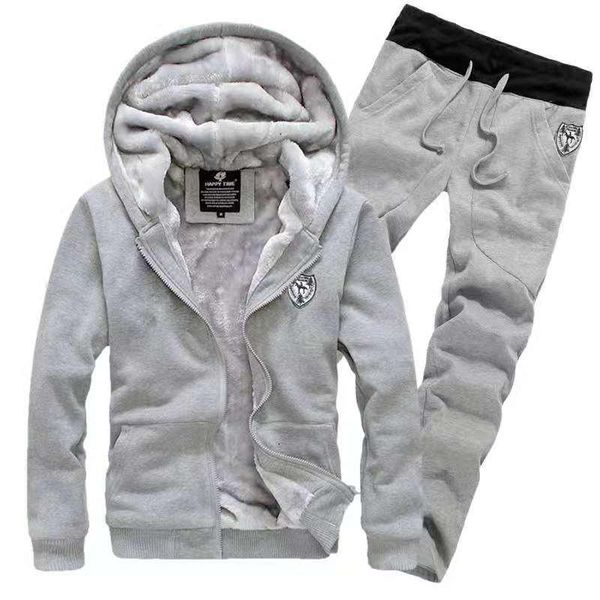 men's tracksuits warm sports suit jogging 2pcs / set winter hoodie fleece windproof gym running, Gray
men's tracksuits warm sports suit jogging 2pcs / set winter hoodie fleece windproof gym running, Gray