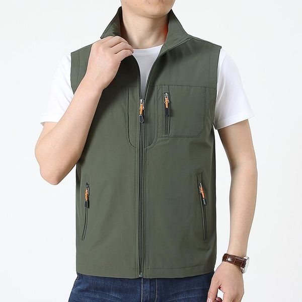 men's vests men's vest outdoor hiking fishing quick-dry sleeveless jacket multi-pockets light-weight functional tactical waistcoat, Black;white
men's vests men's vest outdoor hiking fishing quick-dry sleeveless jacket multi-pockets light-weight functional tactical waistcoat, Black;white