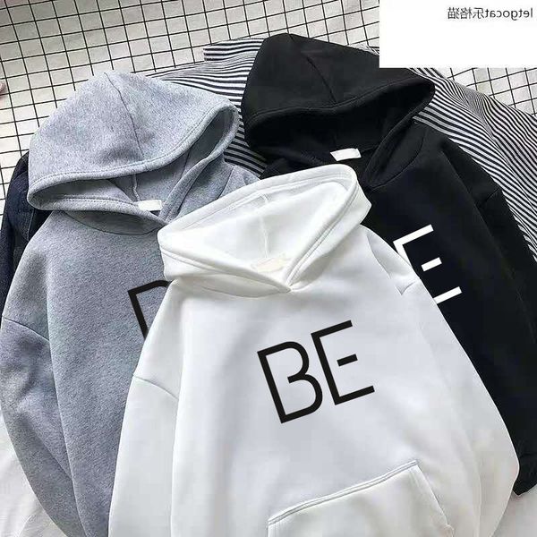 popular autumn and winter women's street casual be letter hooded sweater, Black
popular autumn and winter women's street casual be letter hooded sweater, Black