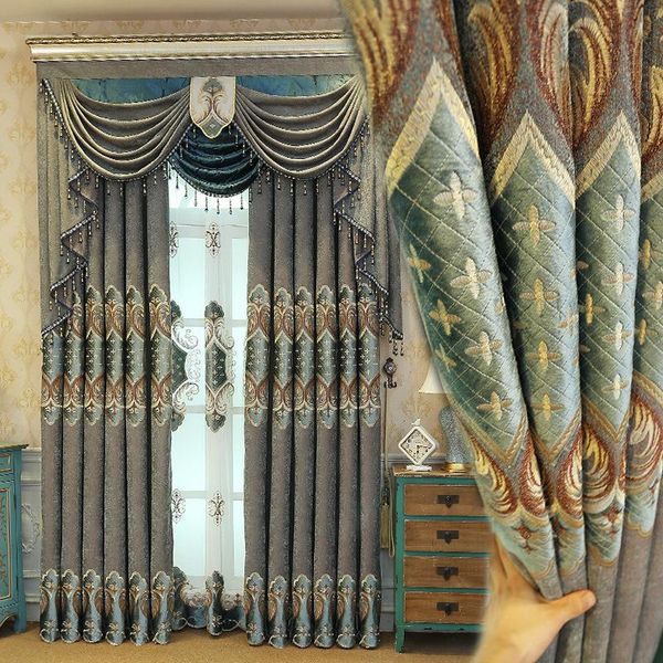 european style curtains for living dining room bedroom luxury jacquard embroidered valance curtain & drapes
european style curtains for living dining room bedroom luxury jacquard embroidered valance curtain & drapes