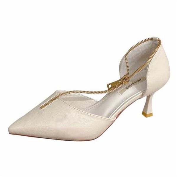 dress shoes women pumps pu slip on zip 5.5cm thin heels high pointed toe shallow for 2021 size 35-42, Black
dress shoes women pumps pu slip on zip 5.5cm thin heels high pointed toe shallow for 2021 size 35-42, Black