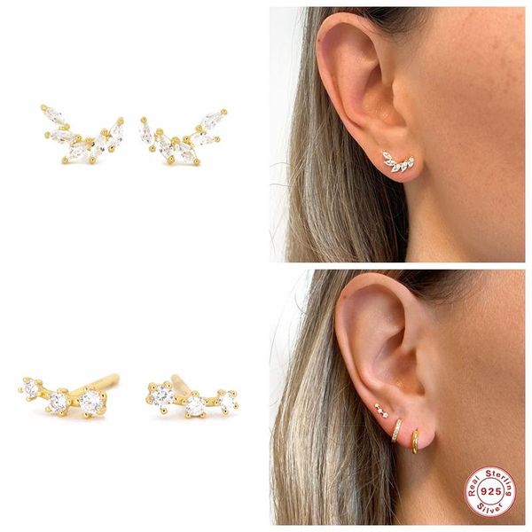 aide 100% 925 sterling silver mini stud earring three diamonds cz zircon round climber fine jewelry 2021 luxury accessories, Golden;silver
aide 100% 925 sterling silver mini stud earring three diamonds cz zircon round climber fine jewelry 2021 luxury accessories, Golden;silver