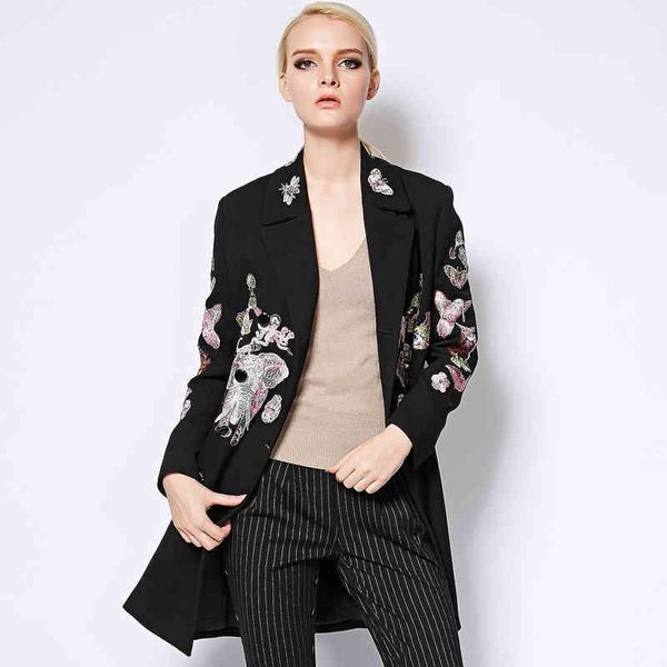 coat coat long coat autumn fashion good woman elegant owl embroidered black jakcet, Tan;black
coat coat long coat autumn fashion good woman elegant owl embroidered black jakcet, Tan;black