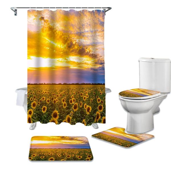 shower curtains sunflower flower field curtain sets non-slip rugs toilet lid cover and bath mat waterproof bathroom
shower curtains sunflower flower field curtain sets non-slip rugs toilet lid cover and bath mat waterproof bathroom