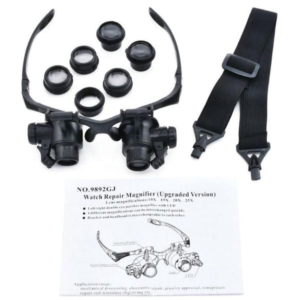 light beads led head-mounted magnifier double eye glasses loupe lens jeweler watch repair measurement with lamp
light beads led head-mounted magnifier double eye glasses loupe lens jeweler watch repair measurement with lamp