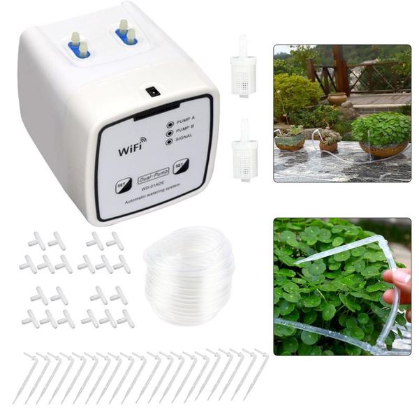automatic irrigation system electronic self watering timer device with hose double pump for indoor drip potted plants equipments
automatic irrigation system electronic self watering timer device with hose double pump for indoor drip potted plants equipments