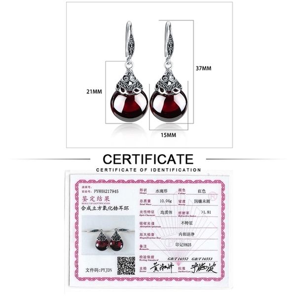 jiashuntai retro 100% 925 sterling silver round garnet drop earrings for women natural red gemstone ruby fine jewelry gifts-a, Golden;silver
jiashuntai retro 100% 925 sterling silver round garnet drop earrings for women natural red gemstone ruby fine jewelry gifts-a, Golden;silver