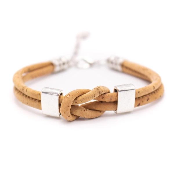 cork bracelet, braided rope dbr-010 bangle, Black 
cork bracelet, braided rope dbr-010 bangle, Black