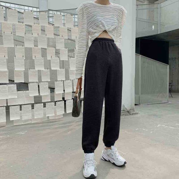 women's pants & capris waffle autumn sweatpants grey black trousers disco elastic high waist joggers eozt, Black;white
women's pants & capris waffle autumn sweatpants grey black trousers disco elastic high waist joggers eozt, Black;white