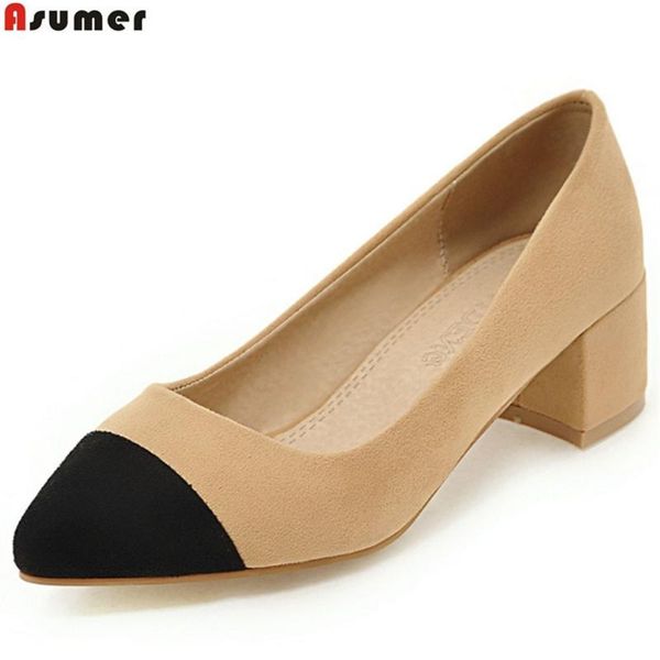 dress shoes asumer apricot black pointed toe shallow fashion spring woman square heel mixed colors women high heels size 46
dress shoes asumer apricot black pointed toe shallow fashion spring woman square heel mixed colors women high heels size 46