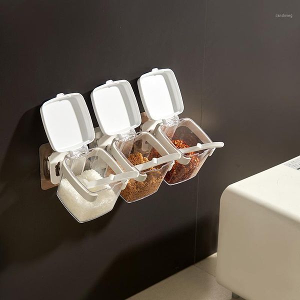 storage bottles & jars 1pcs wall-mounted kitchen seasoning tank msg salt sugar household white plastic box
storage bottles & jars 1pcs wall-mounted kitchen seasoning tank msg salt sugar household white plastic box