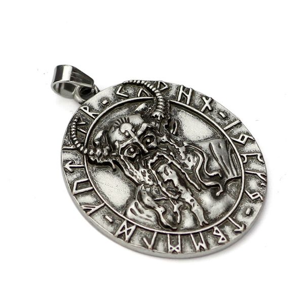 stainless steel viking necklace ox demon king pendant men's titanium steel viking pendant titanium steel pendant, Silver
stainless steel viking necklace ox demon king pendant men's titanium steel viking pendant titanium steel pendant, Silver