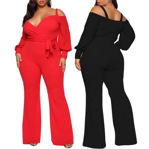 women's two piece pants womens autumn plus size long-sleeved set fashion solid color loose flared jumpsuit v-neck elegant party 5xl, White
women's two piece pants womens autumn plus size long-sleeved set fashion solid color loose flared jumpsuit v-neck elegant party 5xl, White