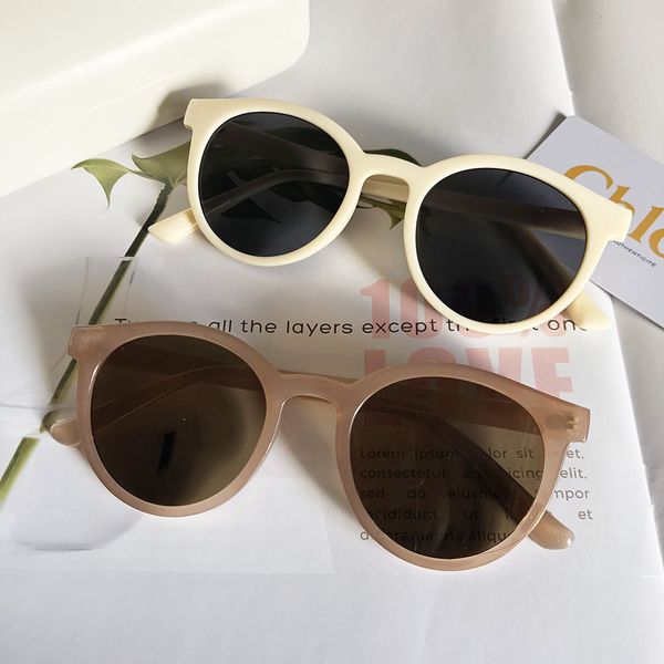 korean sunglasses small round frame cream mocha tan for men and women, White;black
korean sunglasses small round frame cream mocha tan for men and women, White;black