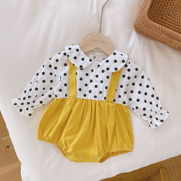 cute newborn baby girl clothes long sleeve peter pan colloar polka dot patchwork cotton romper jumpsuit princess sunsuit, Blue
cute newborn baby girl clothes long sleeve peter pan colloar polka dot patchwork cotton romper jumpsuit princess sunsuit, Blue